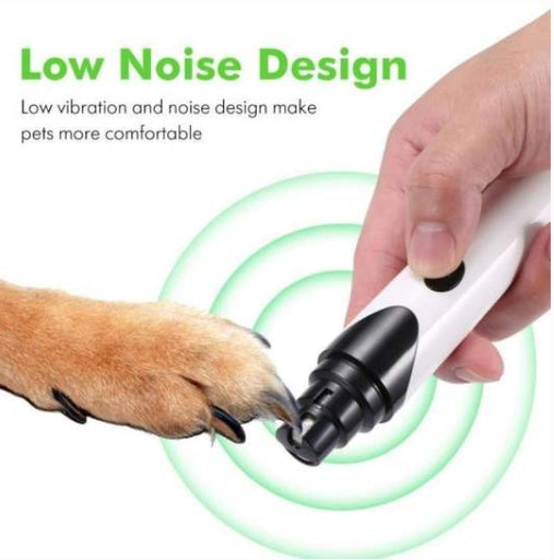 Electric Pet Nail Grinder, Safe & Quiet Dog Nail Trimmer for Cats & Dogs