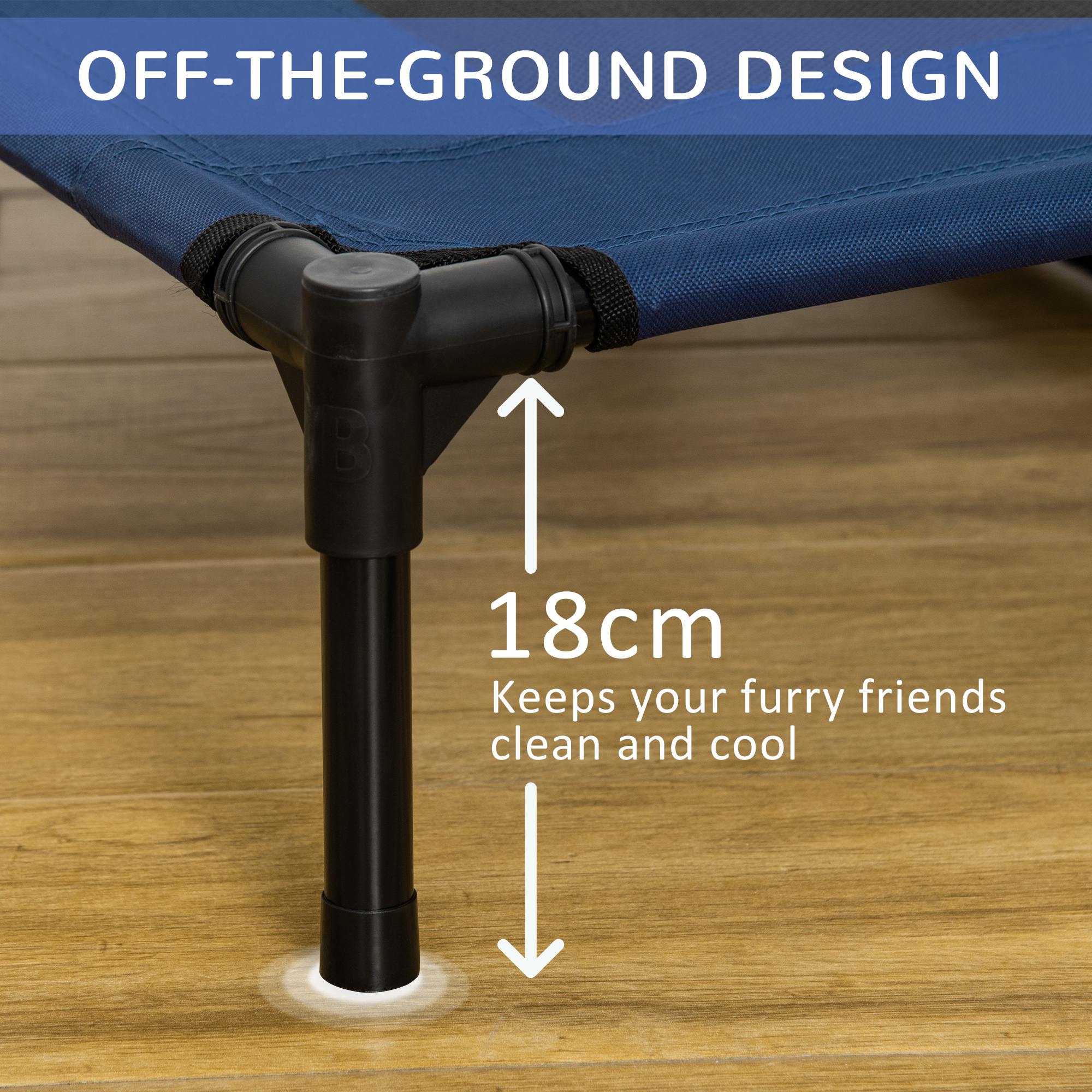 Elevated Cooling Dog Bed, Breathable Mesh Raised Pet Cot for Summer