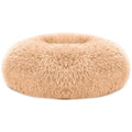 Calming Donut Pet Bed for Dogs & Cats Soft Plush Anti Anxiety Washable Cozy Nest Bed